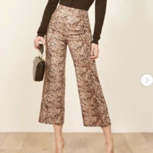 Reformation High Waist Cropped Pant size 8
